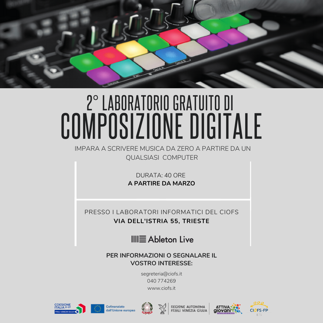 AttivaGiovani: Laboratorio di composizione musica digitale